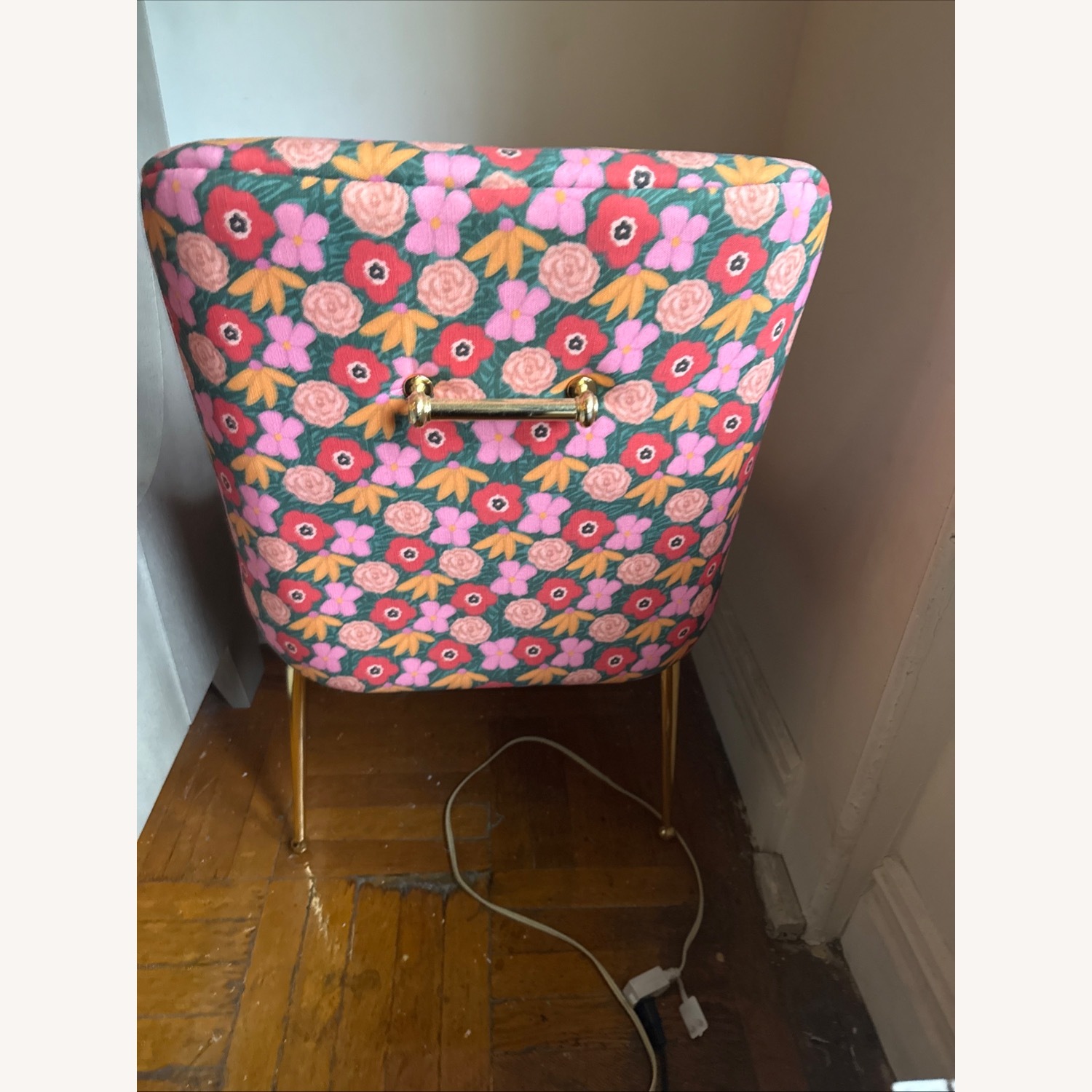 Anthropologie Multi Color Floral Side Chair - image-3
