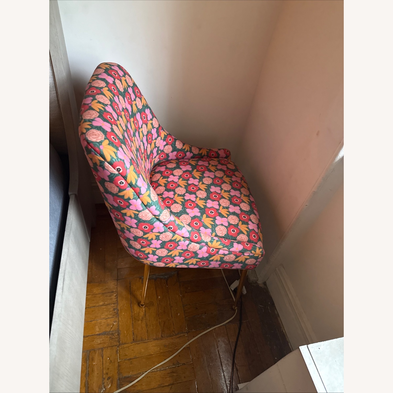 Anthropologie Multi Color Floral Side Chair - image-2