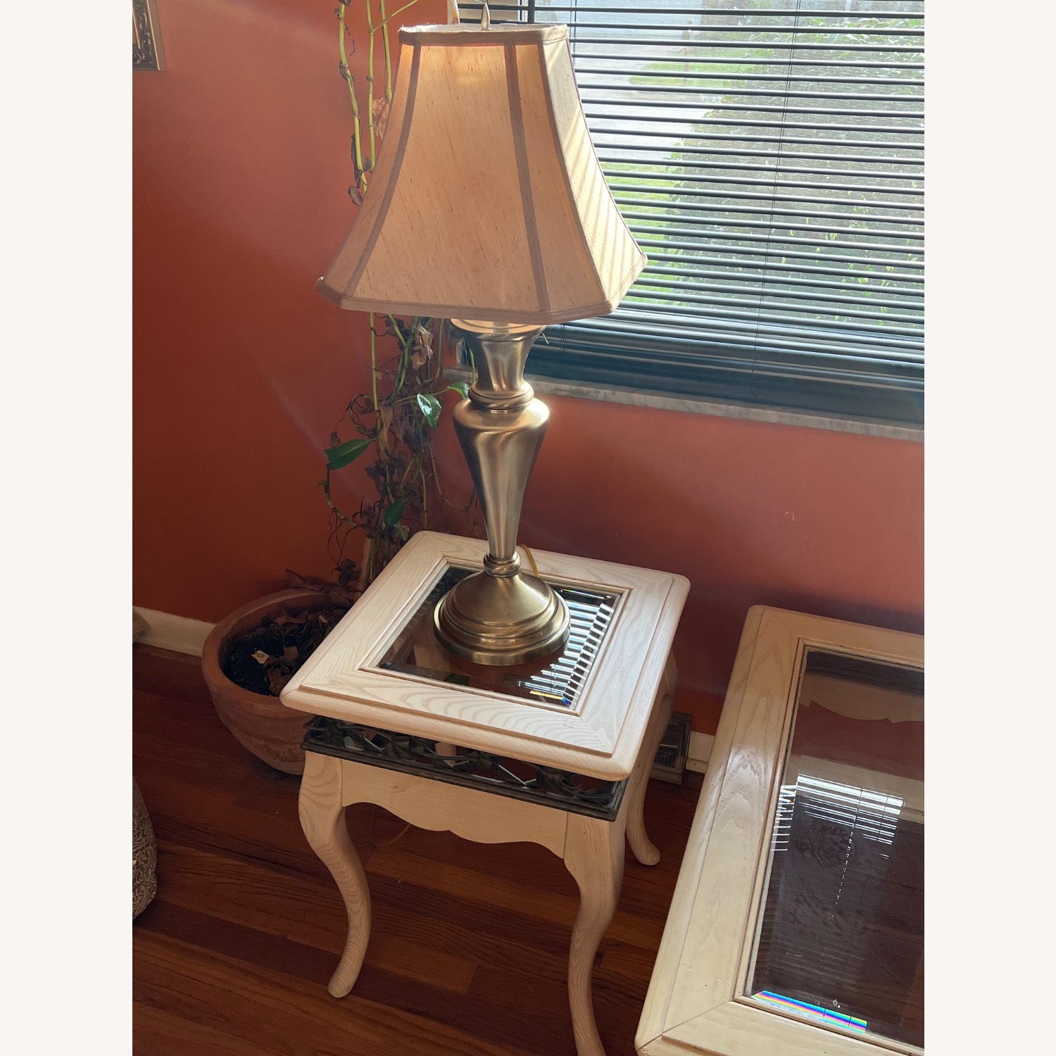 White Wash Side Tables - image-2