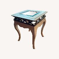 White Wash Side Tables