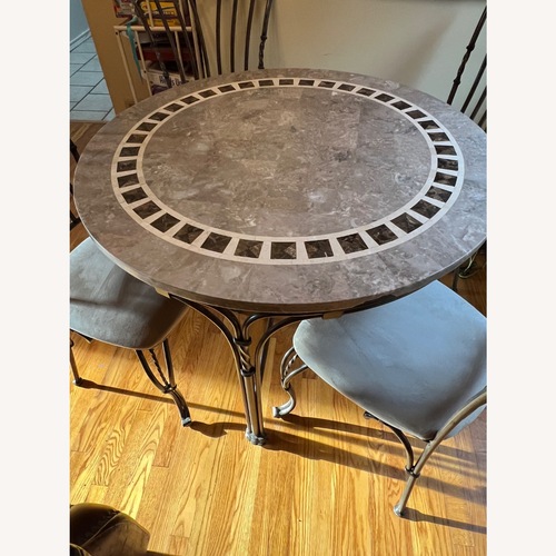Used Authentic Marble Dinette Set for sale on AptDeco