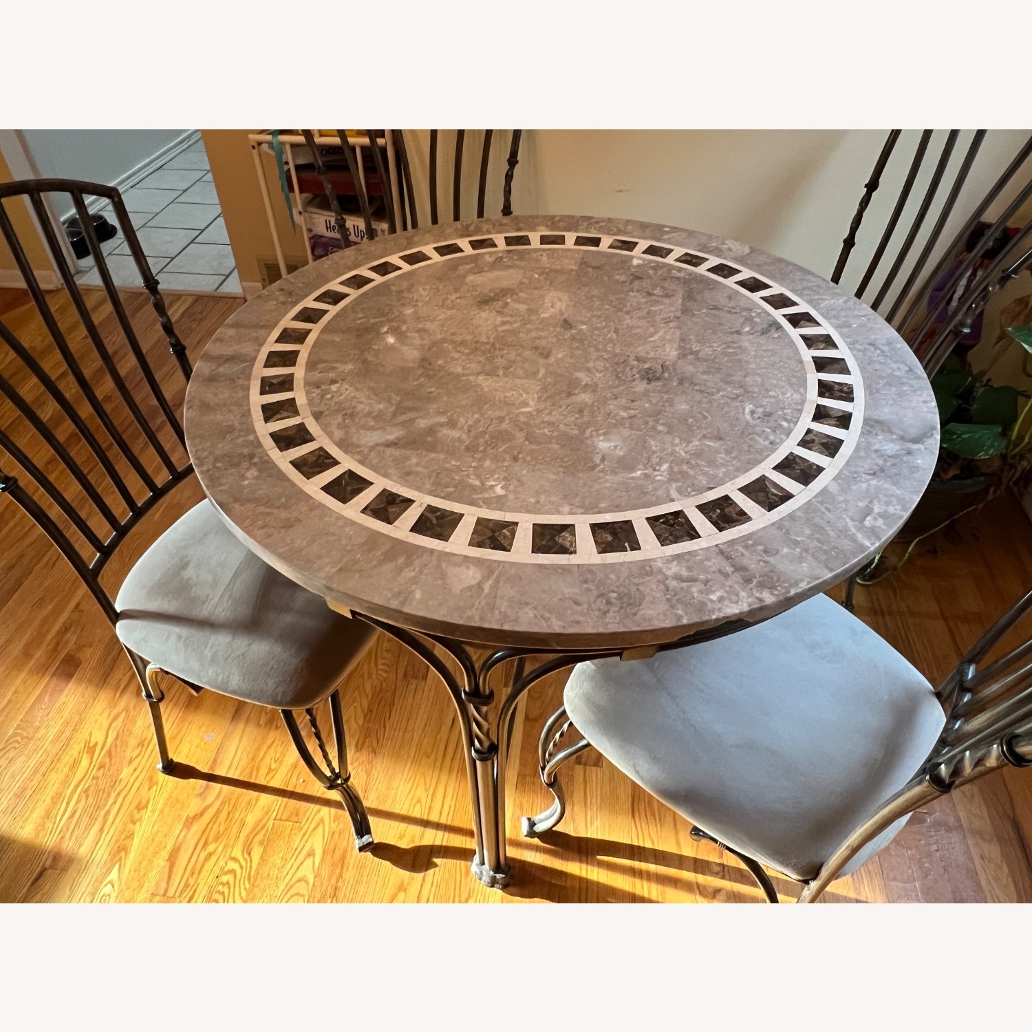 Authentic Marble Dinette Set - image-3