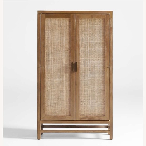 Used Crate & Barrel Blake Cane Front Wardrobe for sale on AptDeco