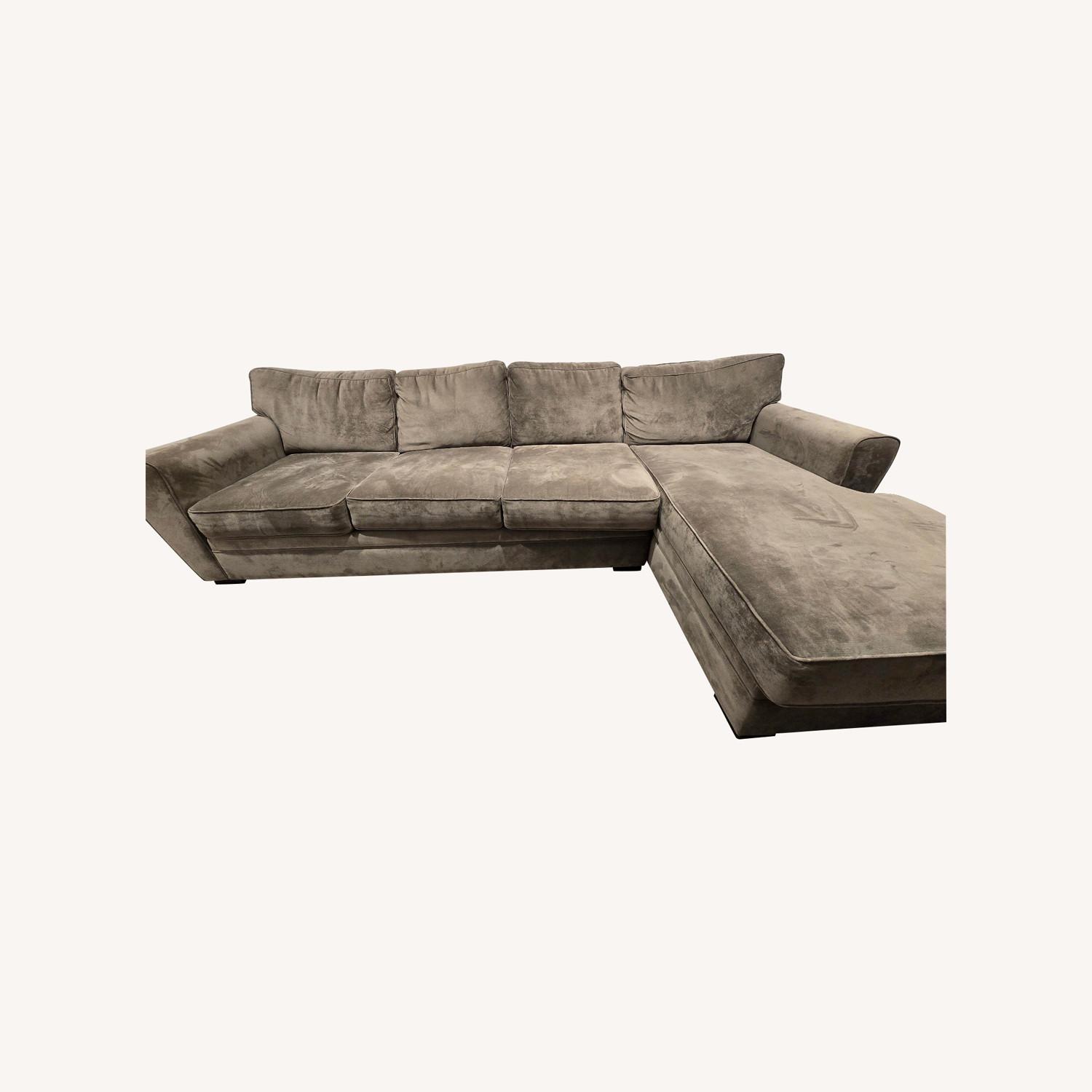 Raymour & Flanigan Artemis II 2 Pc Sectional Sofa - image-0