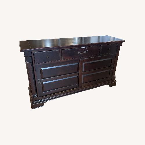 Used Better Homes and Gardens Dark Wood 3-Drawer Buffet for sale on AptDeco