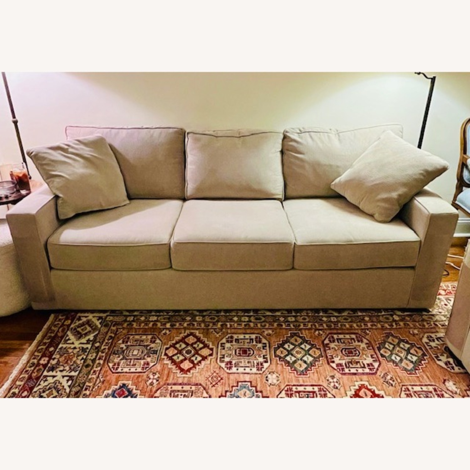 Macy's Radley Sleeper Sofa Heavenly Chrome Beige - image-1