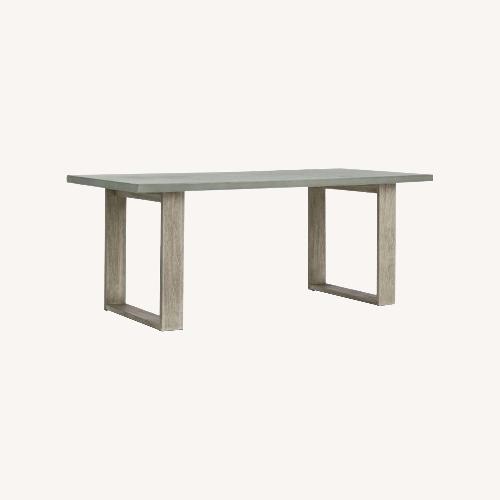 Used West Elm Portside Concrete Outdoor Table  for sale on AptDeco
