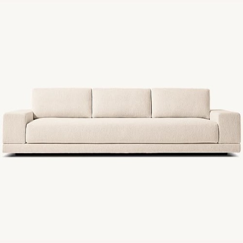 希少 CB2 BACIO CREAM BOUCLE SOFA ブークレソファ Bacio 86.5