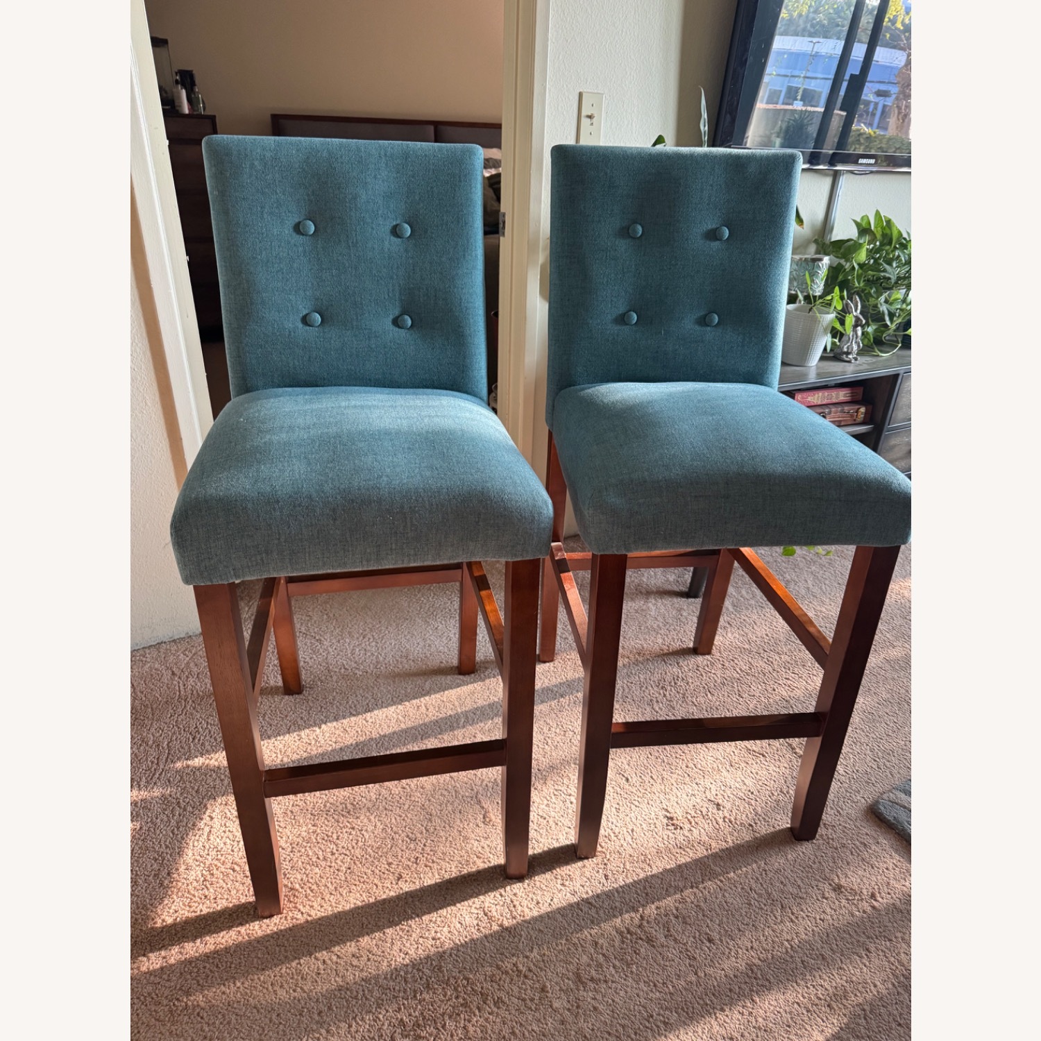 Teal Barstool  - image-1