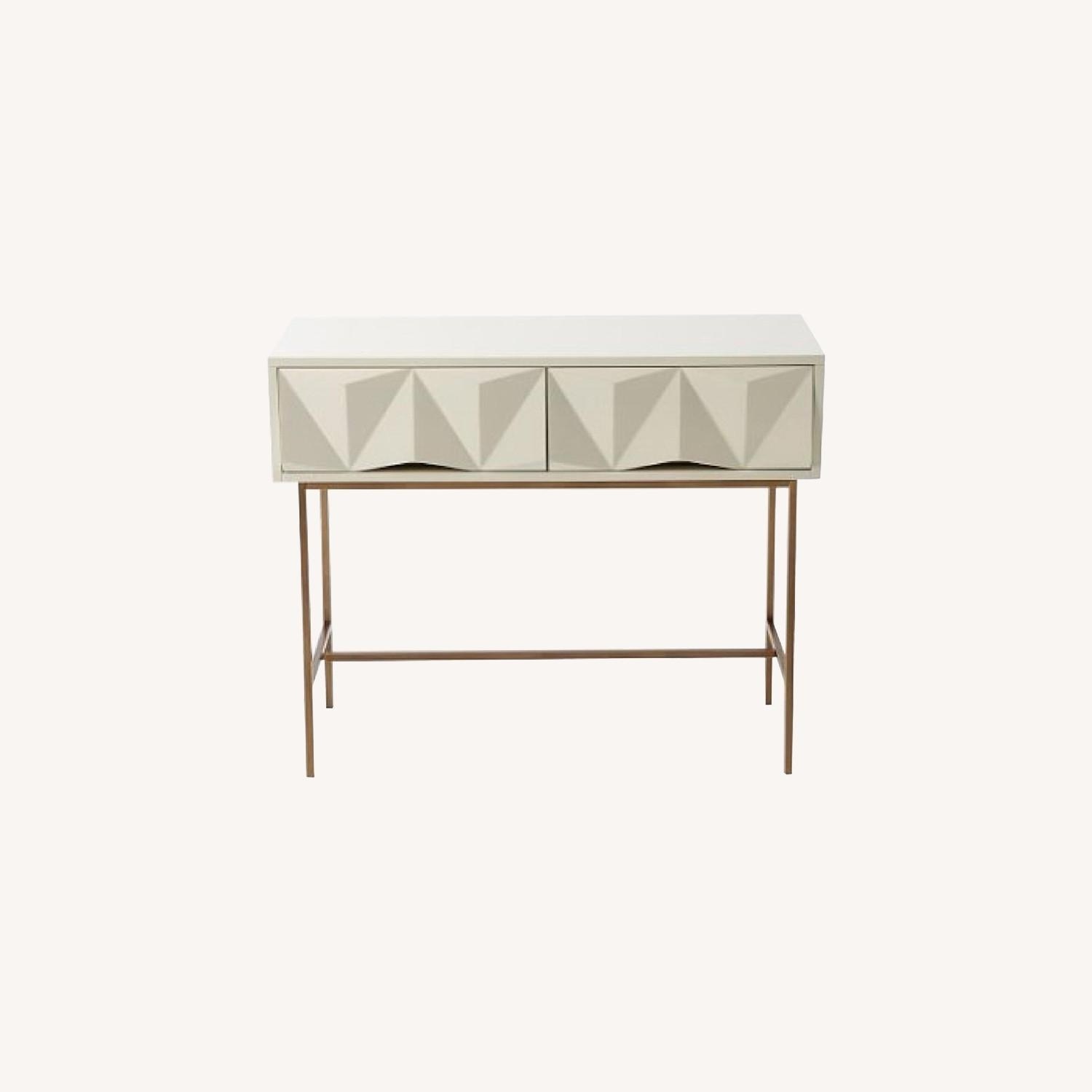 West Elm Sculpted Geo Console Table - image-0