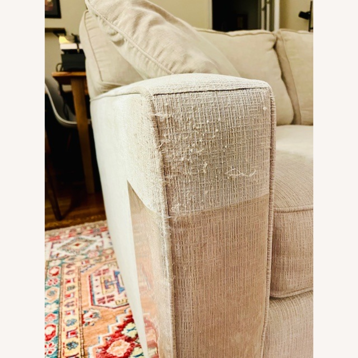 Macy's Radley Loveseat in Heavenly Chrome Beige - image-3