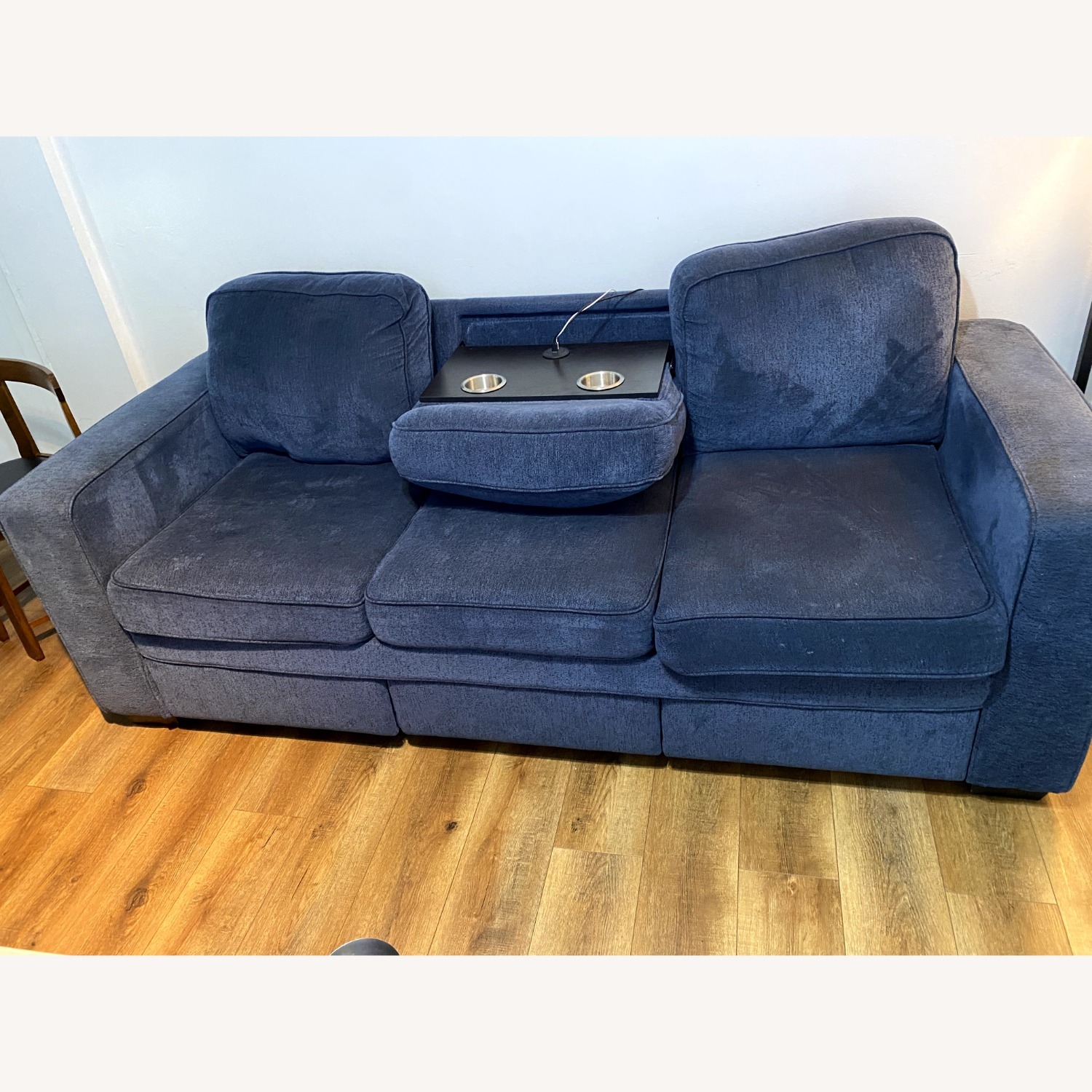 Homeworks Navy 83'' Sofa with USB & USB-C Ports - AptDeco