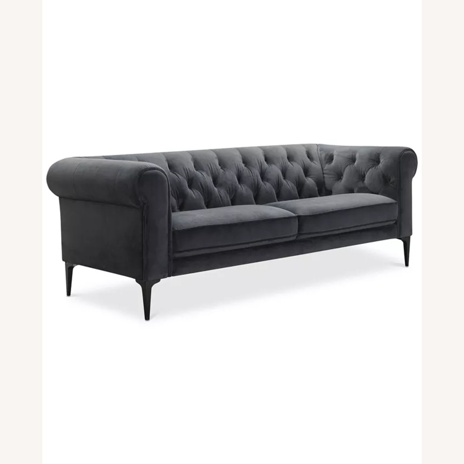 Macy's Chesterfield Luxury Velvet Sofa - image-4