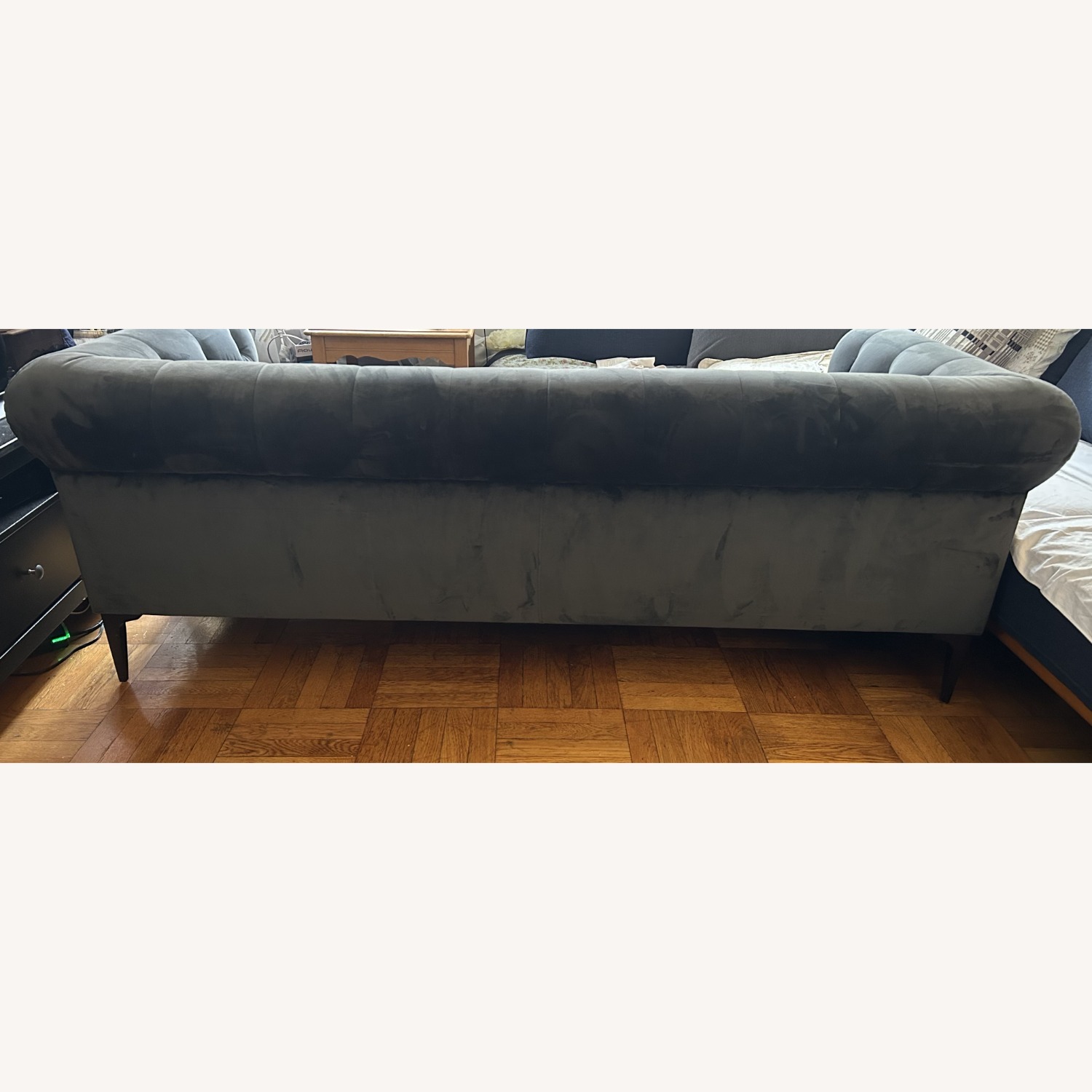 Macy's Chesterfield Luxury Velvet Sofa - image-2