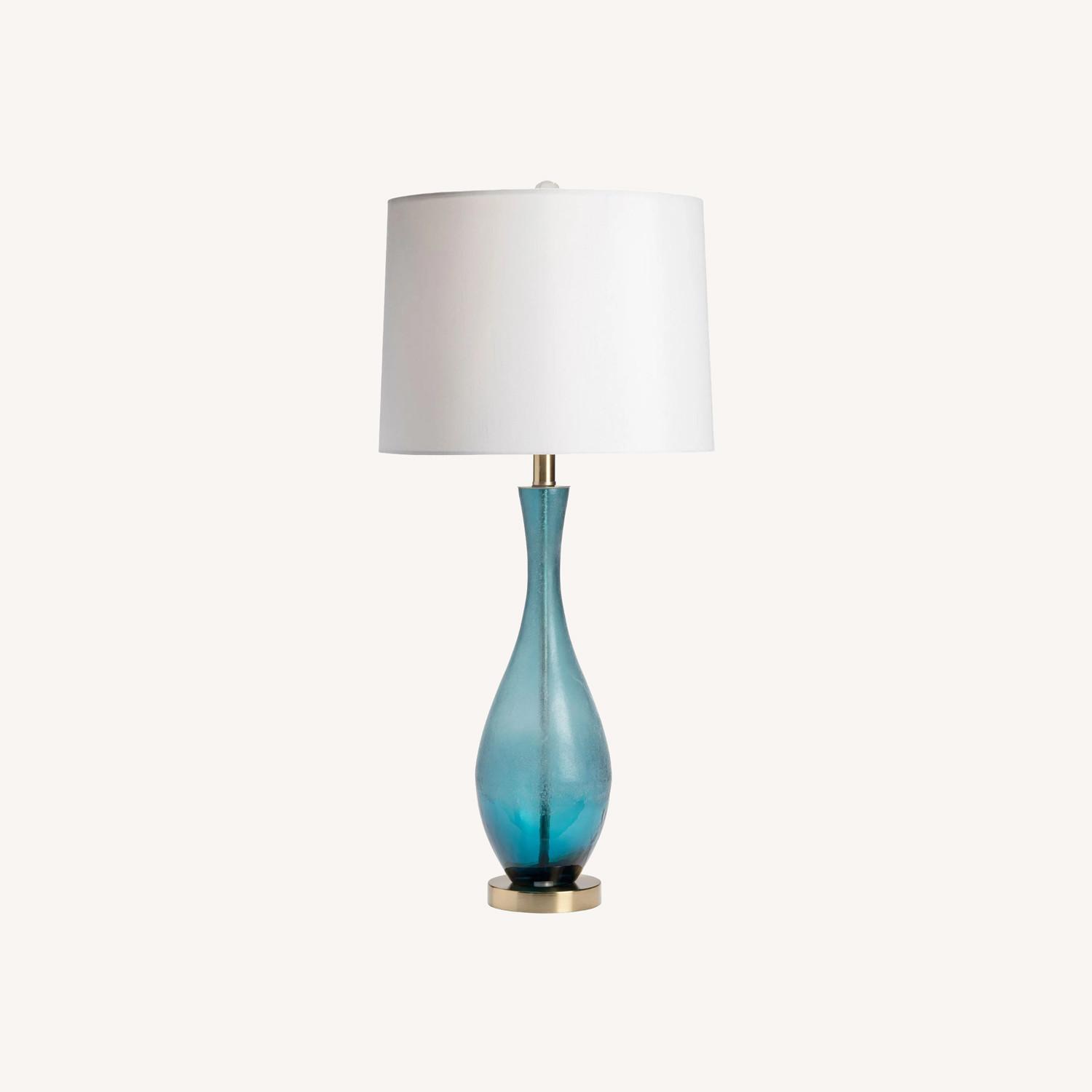 Gabriel 31" Table Lamp, Blue - image-0
