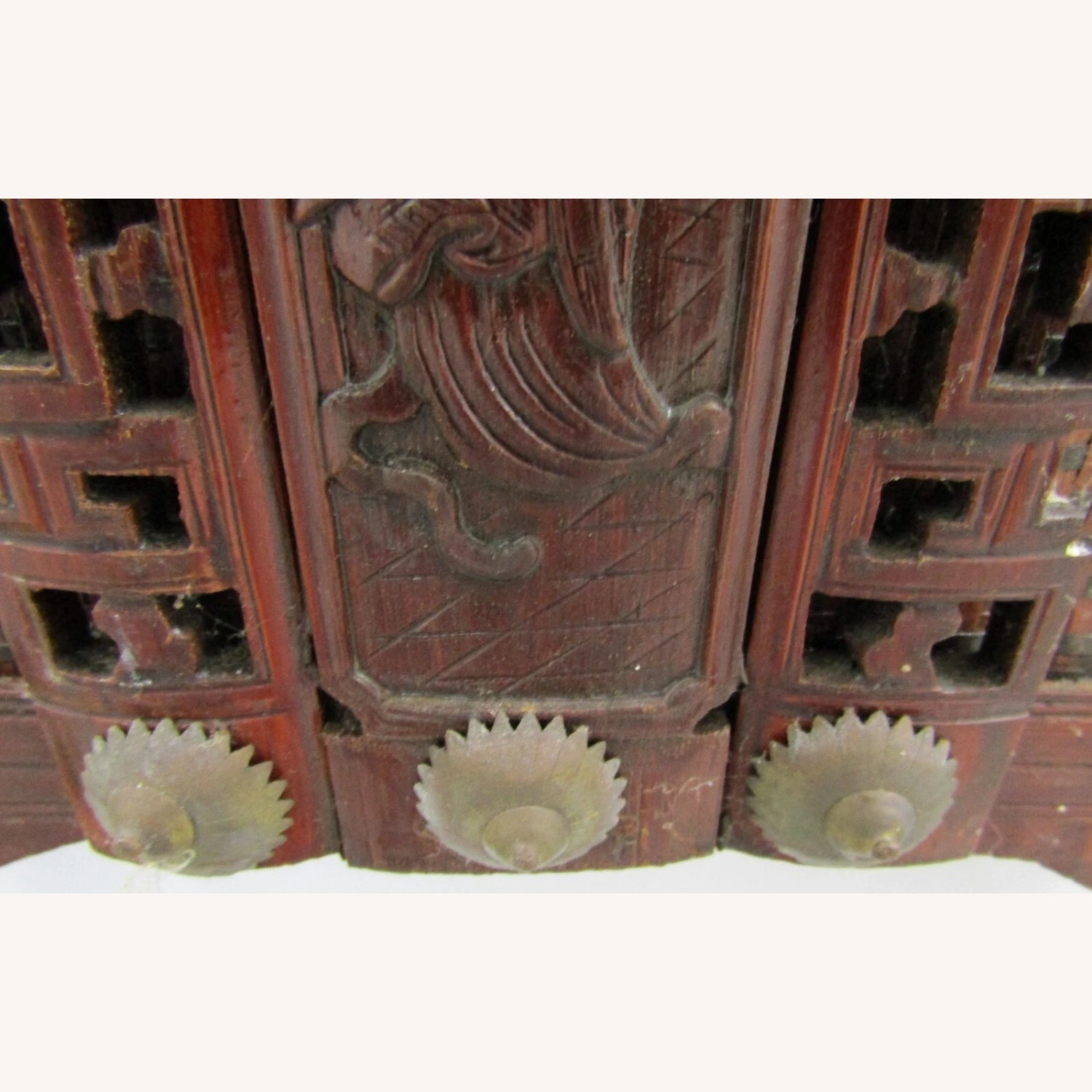 Antique Chinese Rattan Wedding Box - image-18