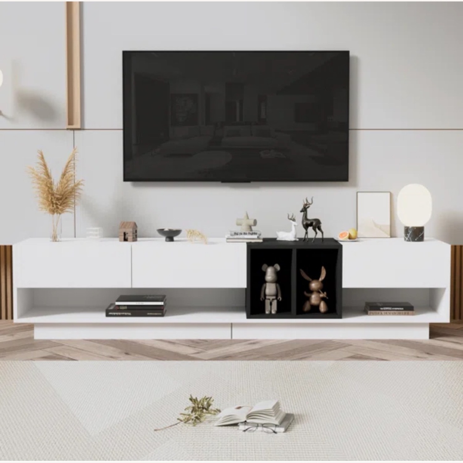 Kaina 74.8" W Storage Credenza - image-1