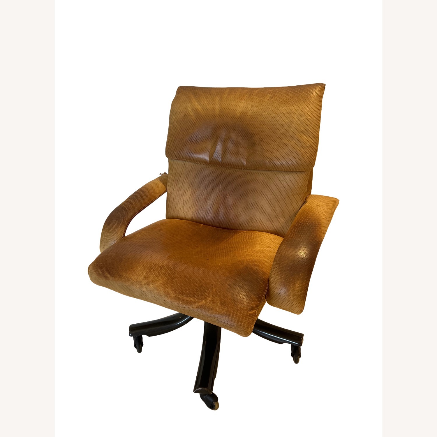 Saporiti Italia Executive Leather Swivel Chair - image-2