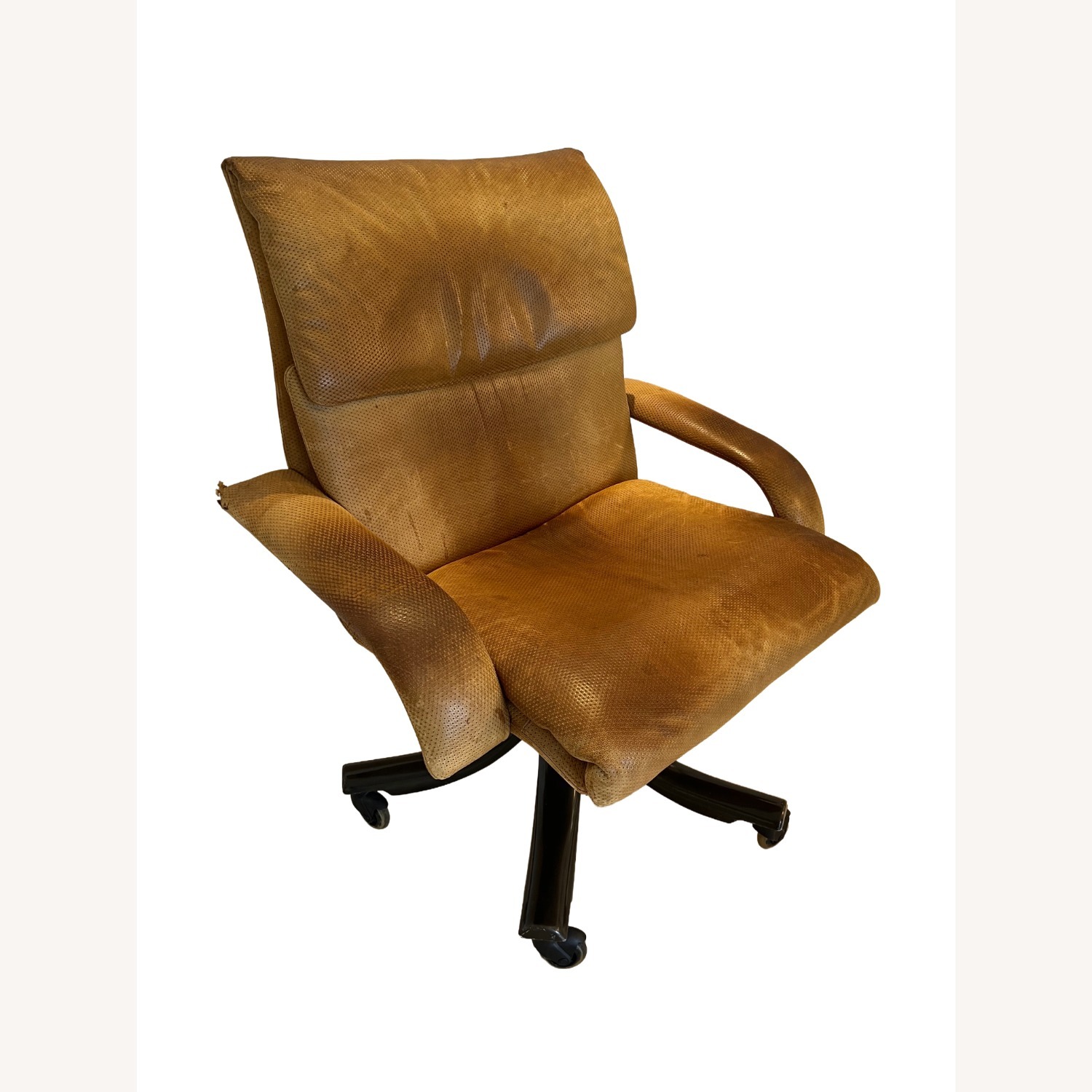 Saporiti Italia Executive Leather Swivel Chair - image-3