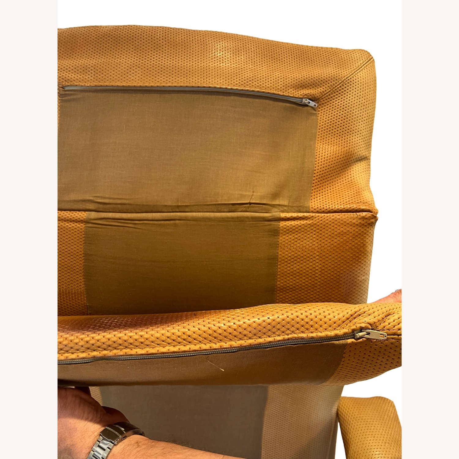 Saporiti Italia Executive Leather Swivel Chair - image-11