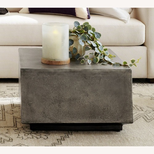 Used Pottery Barn Byron Square Coffee Table for sale on AptDeco