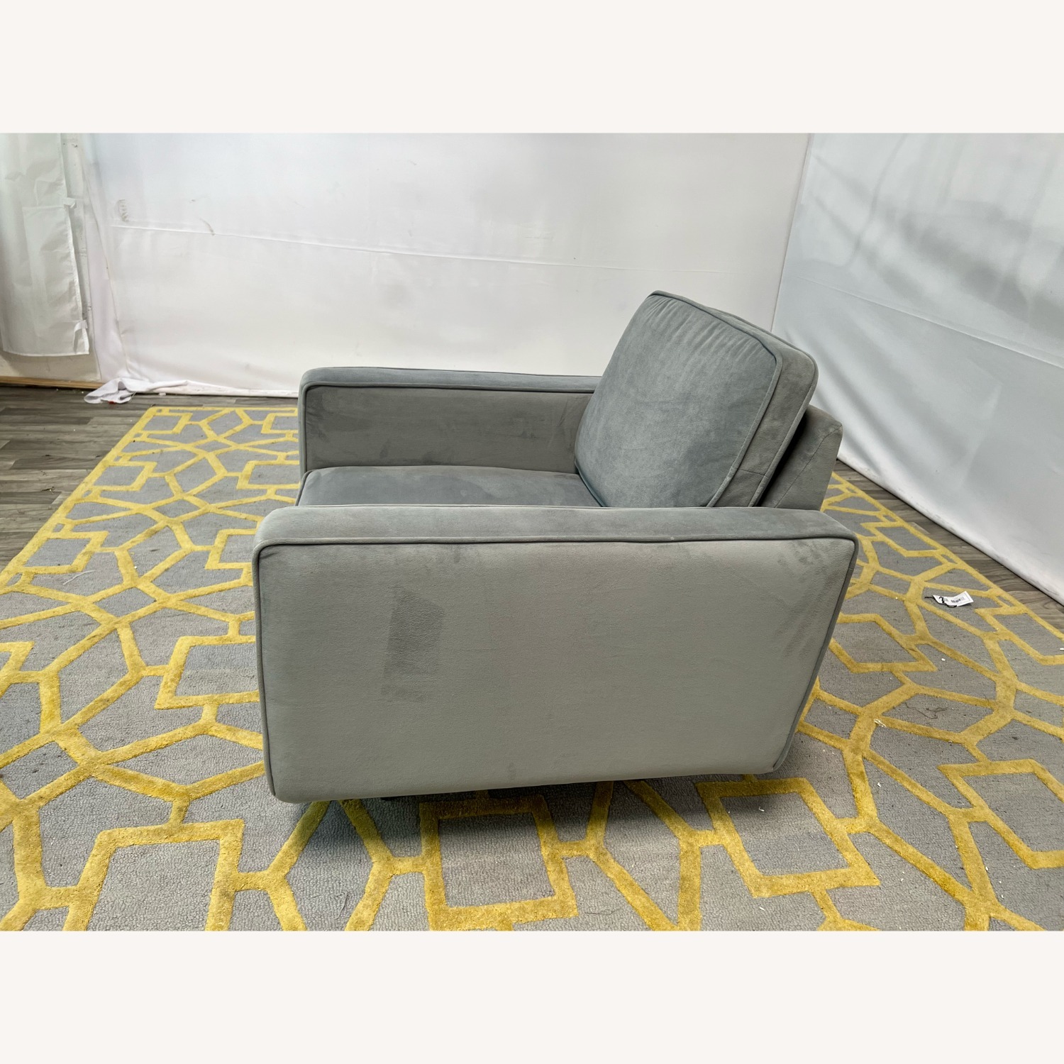 Burrow Nomad Velvet Armchair - image-4