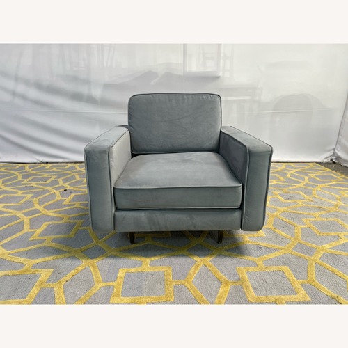 Used Burrow Nomad Velvet Armchair for sale on AptDeco