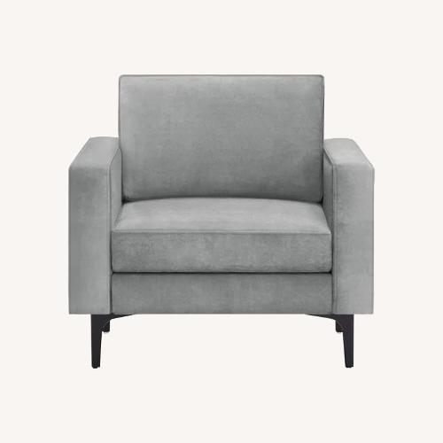 Used Burrow Nomad Velvet Armchair for sale on AptDeco