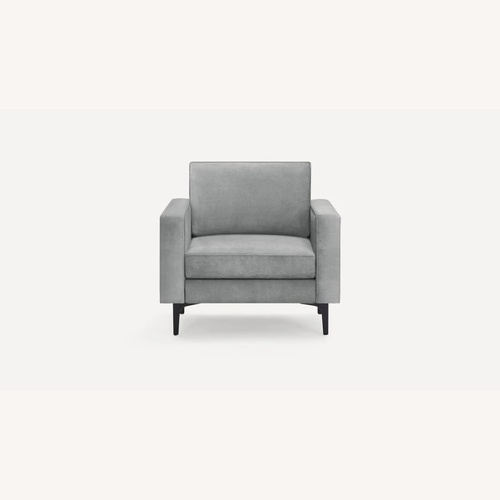 Used Burrow Nomad Velvet Armchair for sale on AptDeco
