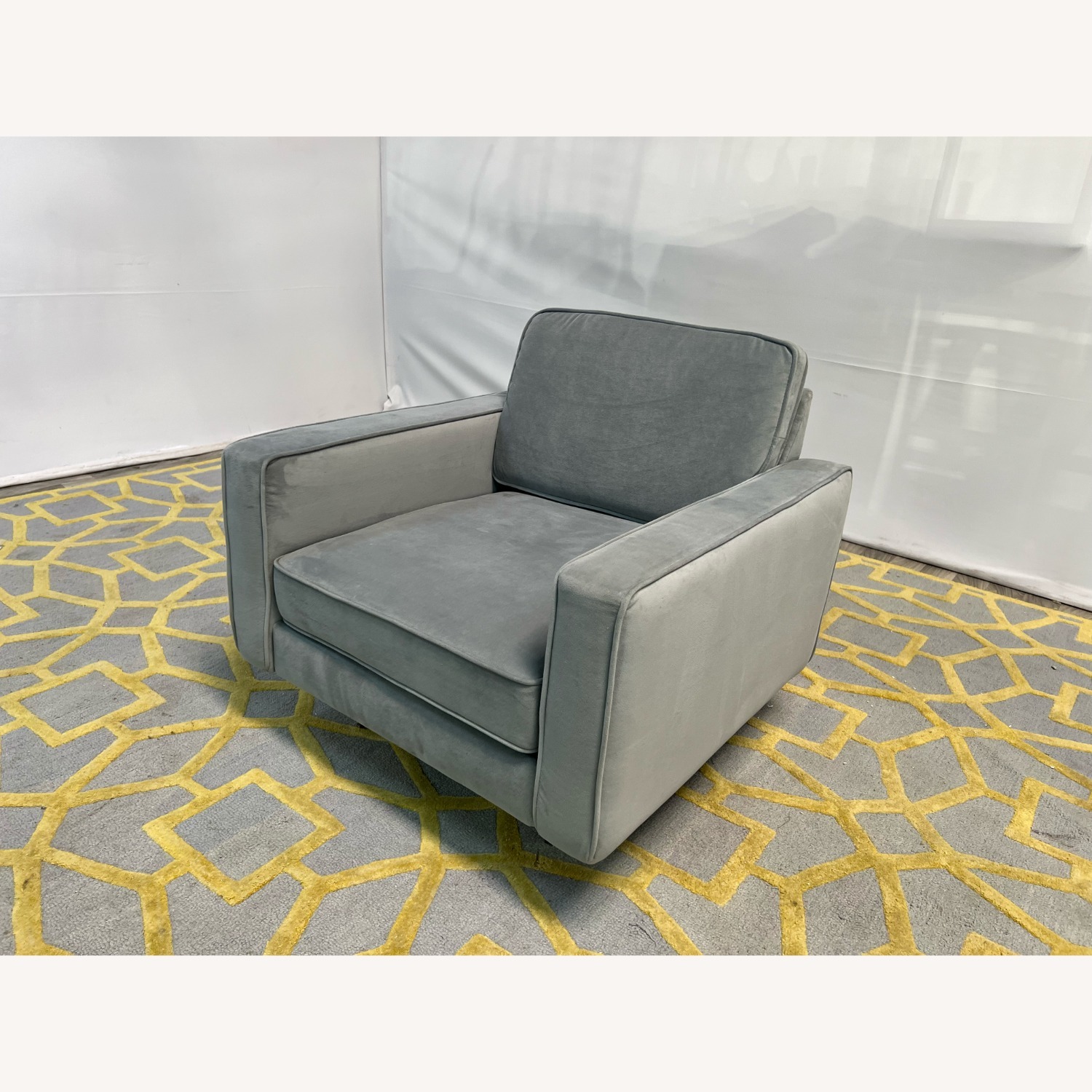 Burrow Nomad Velvet Armchair - image-3