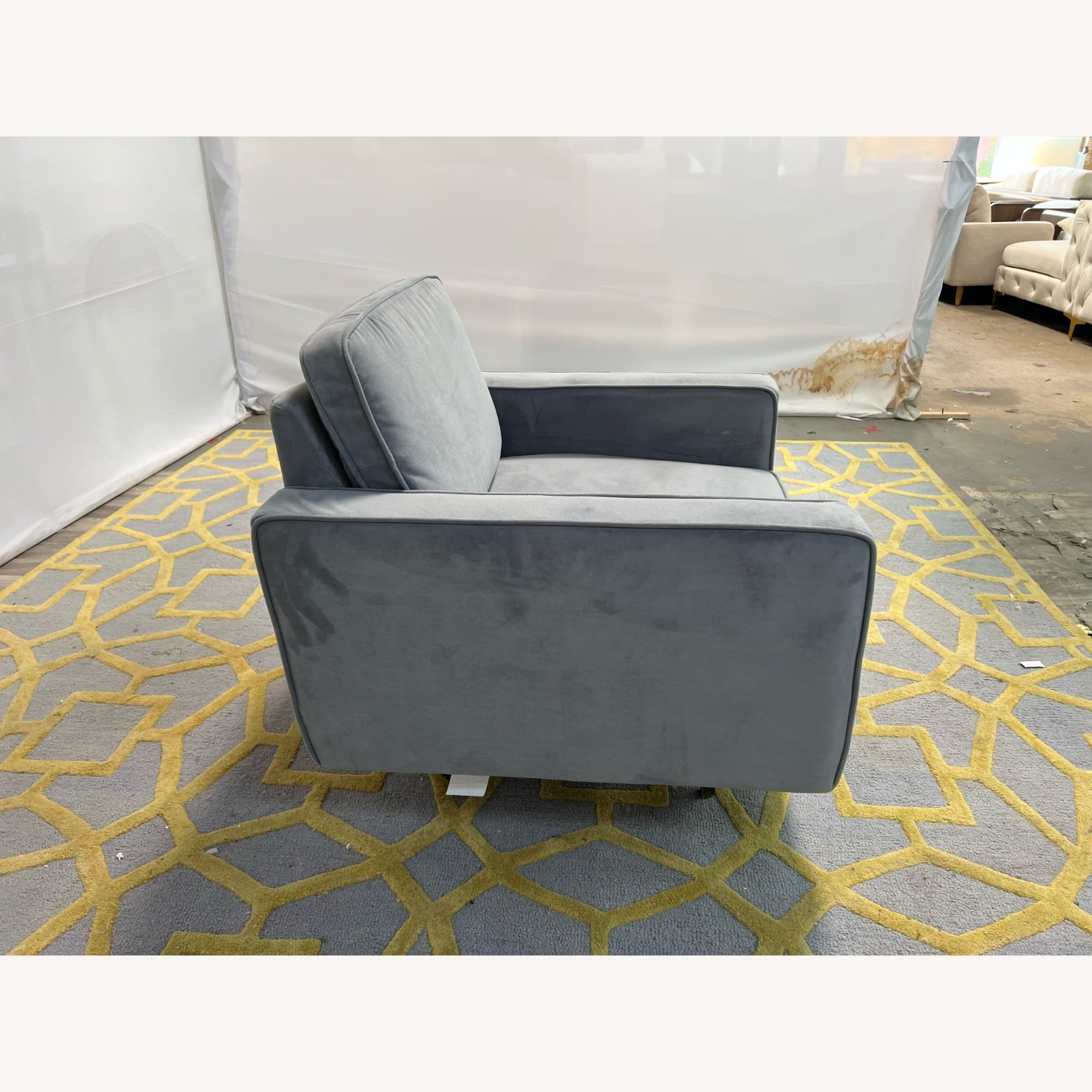 Burrow Nomad Velvet Armchair - image-5