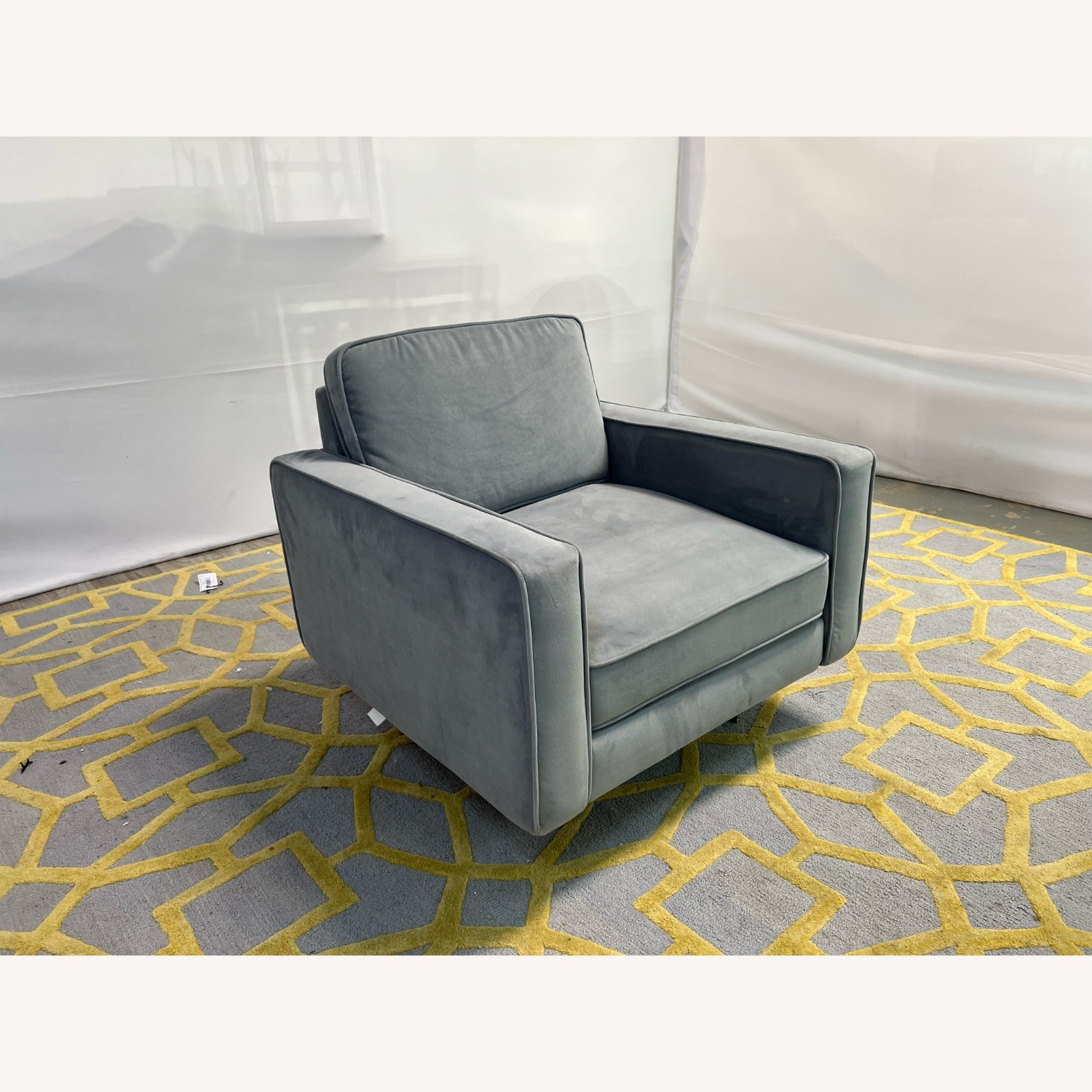 Burrow Nomad Velvet Armchair - image-2