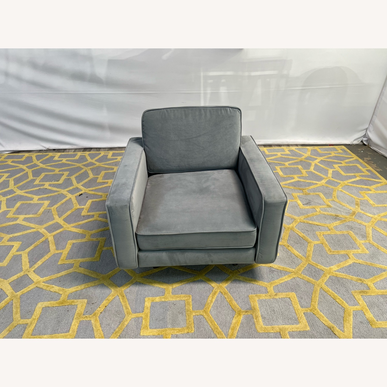 Burrow Nomad Velvet Armchair - image-6