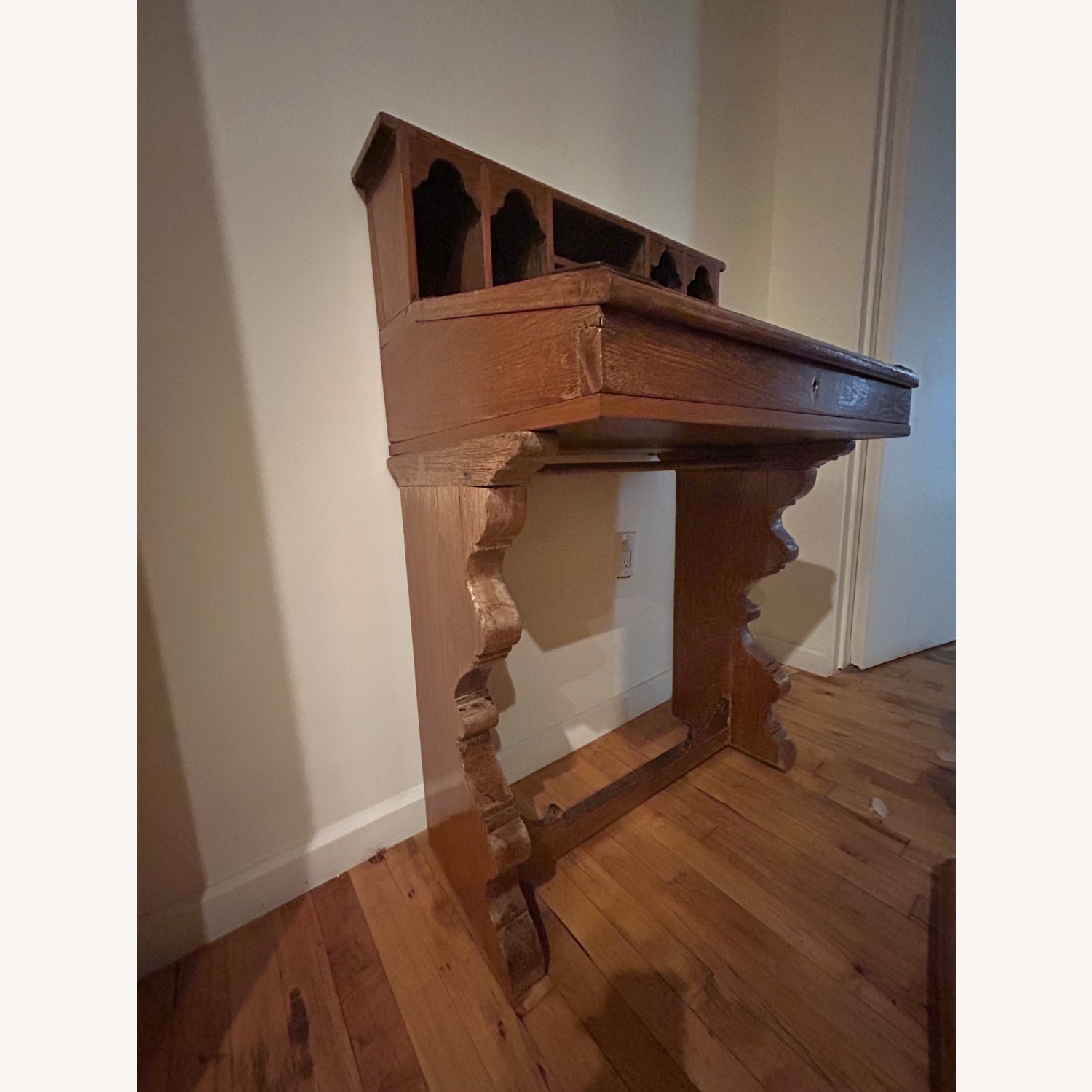 Antique Study Table With Chair - image-3