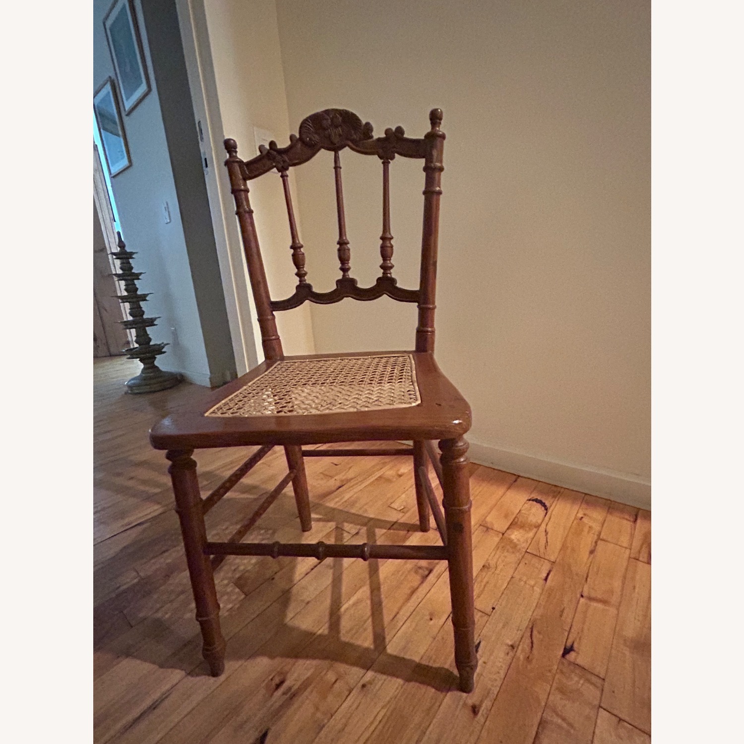 Antique Study Table With Chair - image-5
