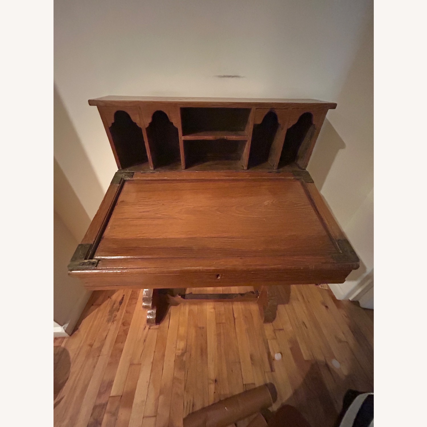 Antique Study Table With Chair - image-2