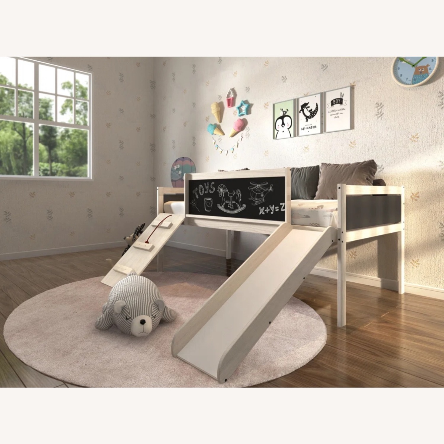 Twin Solid Wood Platform Loft Bed by Donco Kids - image-2
