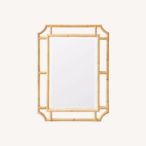 Used Serena & Lily Ojai Rattan Mirror for sale on AptDeco