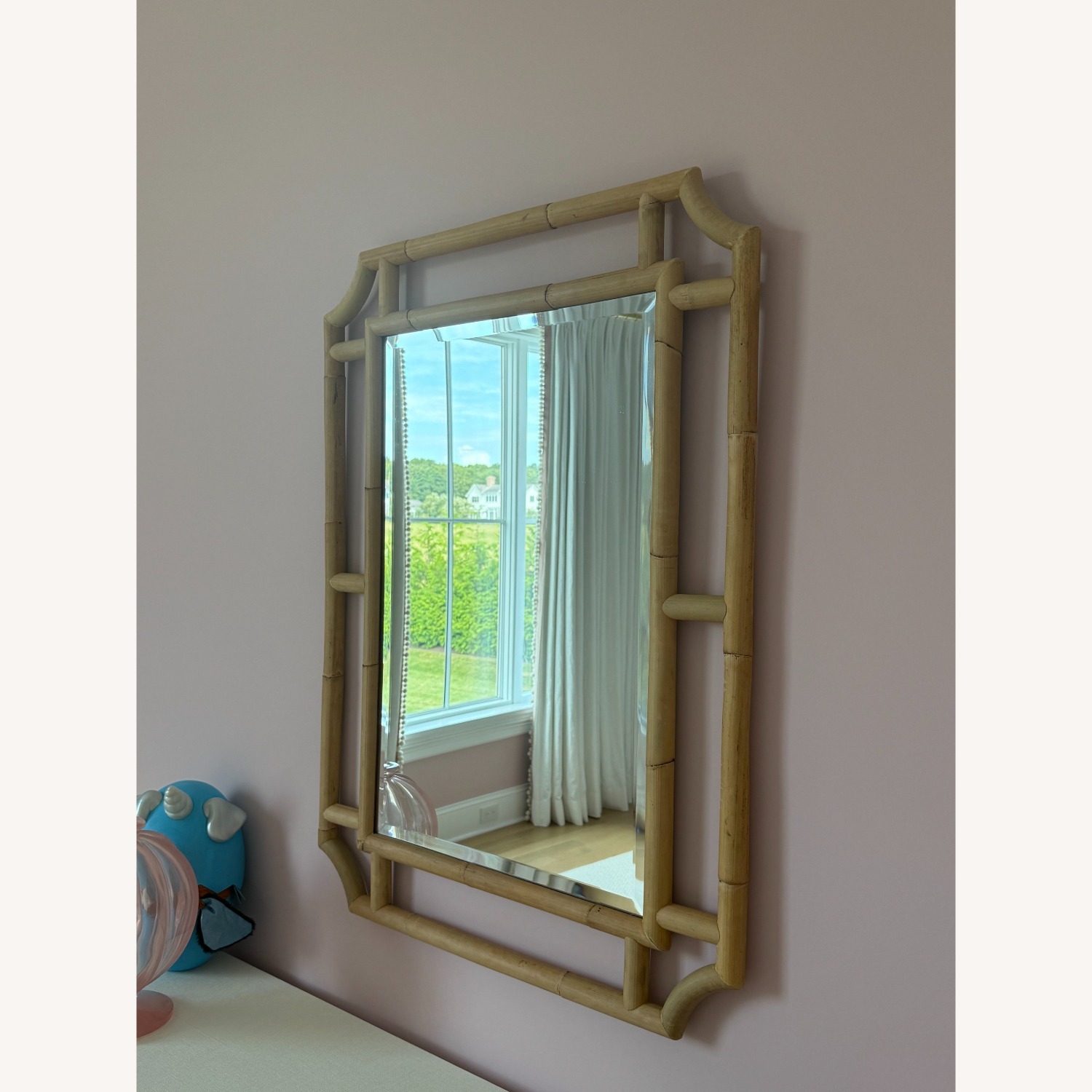 Serena & Lily Ojai Rattan Mirror - image-1