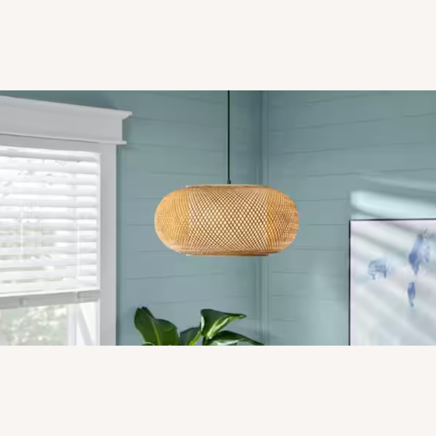 Rattan Ceiling Lamp - image-1