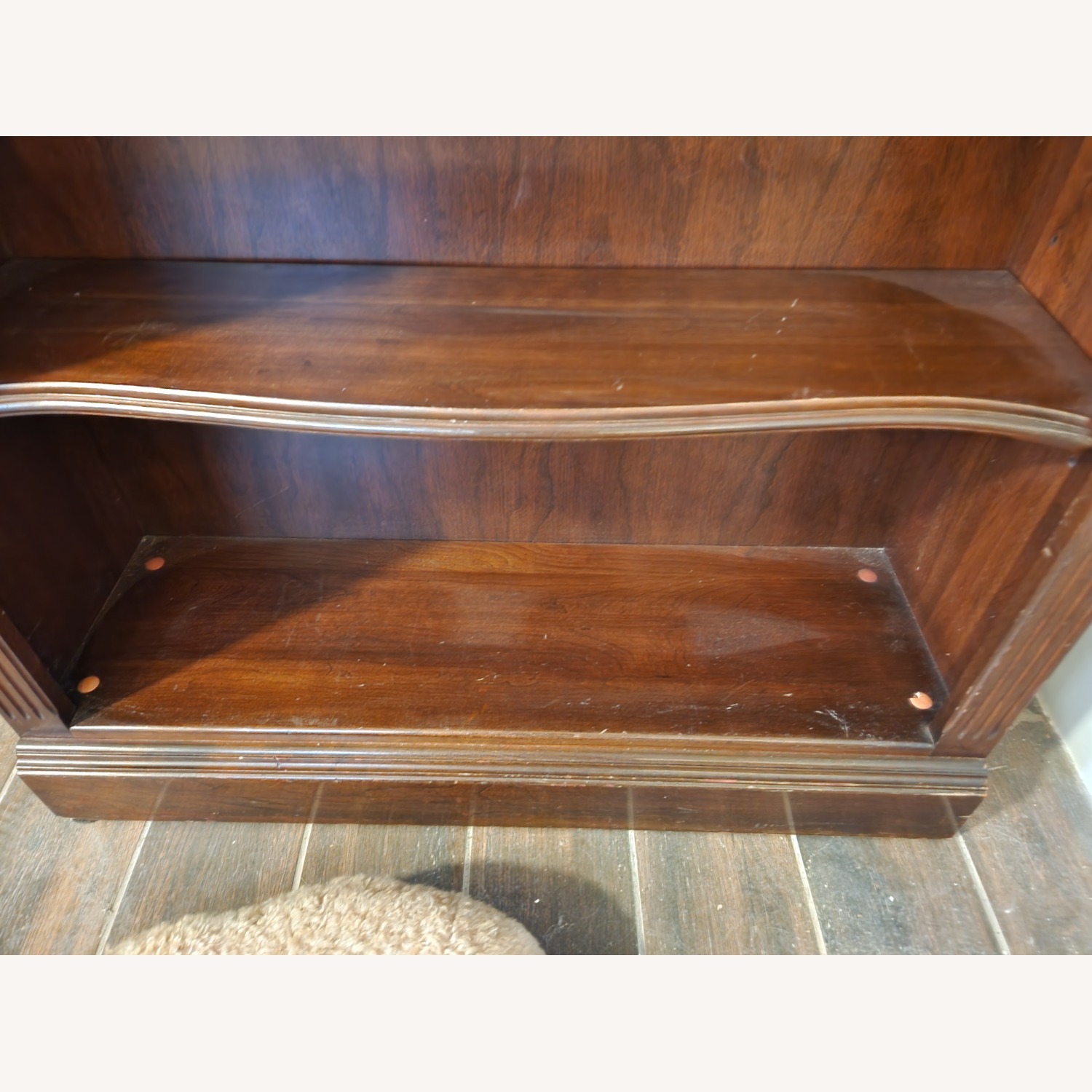 Dark Wood Cherry Bookcase - image-3