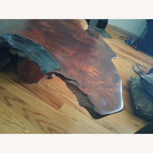 Used Custom California Redwood Coffee Table  for sale on AptDeco