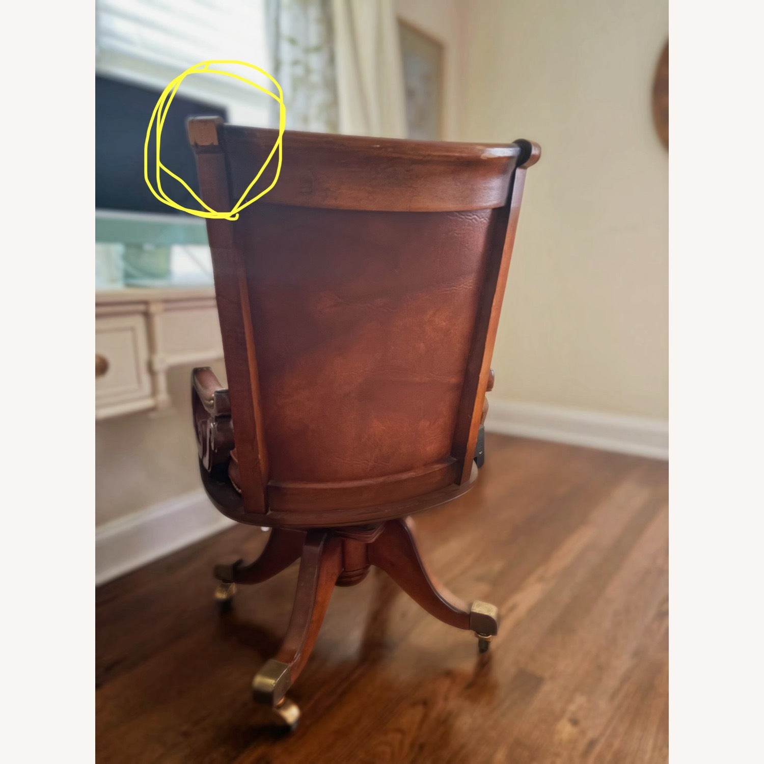 Pulaski Leather Swivel Office Chair - image-2