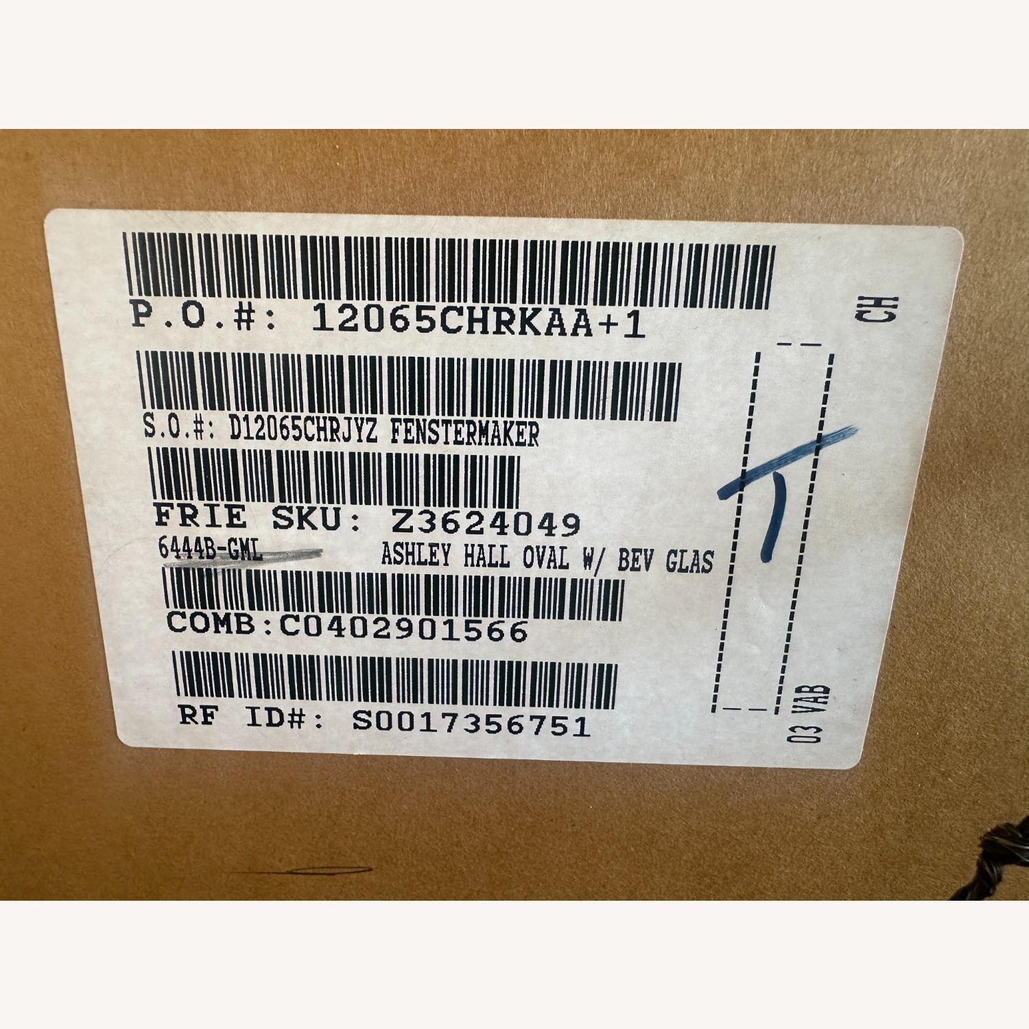 Antique Oval Mirror 47" H x 24" W x 2" D - image-2