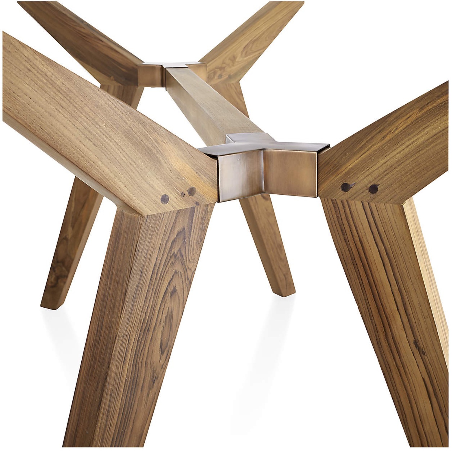 Crate & Barrel Strut (Glass/Oak) Work Table - image-4