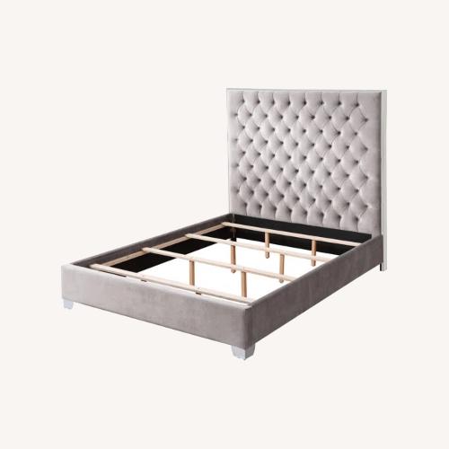 Used Tufted Upholstered Queen Bed for sale on AptDeco