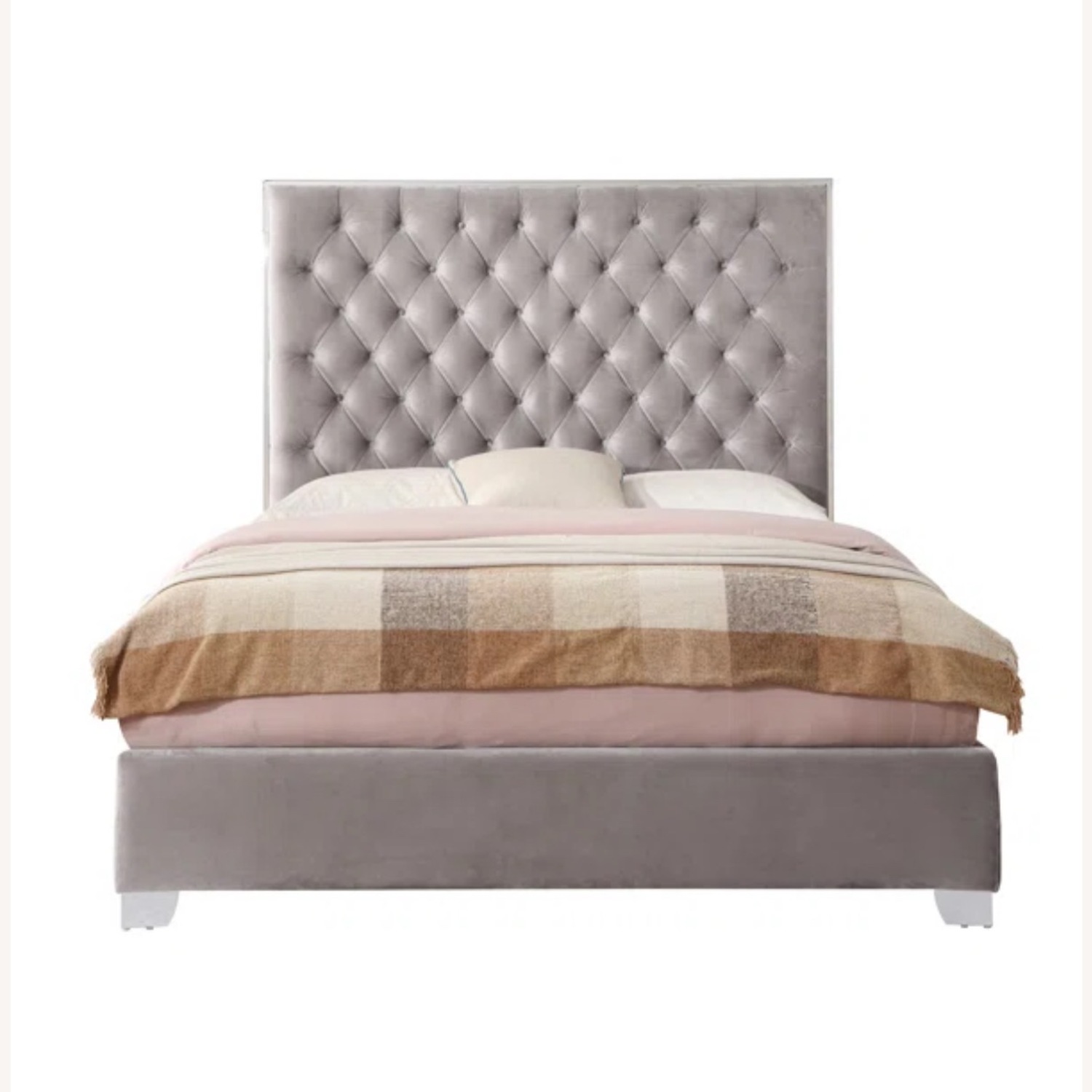 Tufted Upholstered Queen Bed - image-2