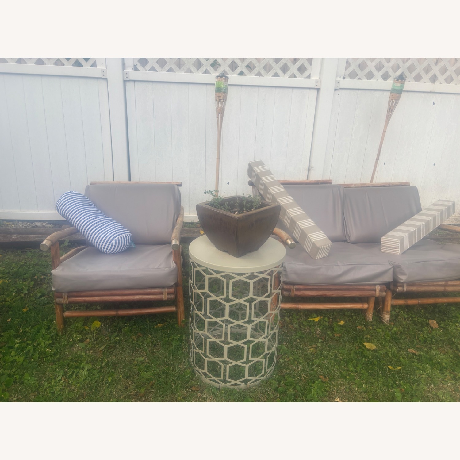 Rick’s Reed Bamboo/Rattan Seating 4 pc Set - image-6