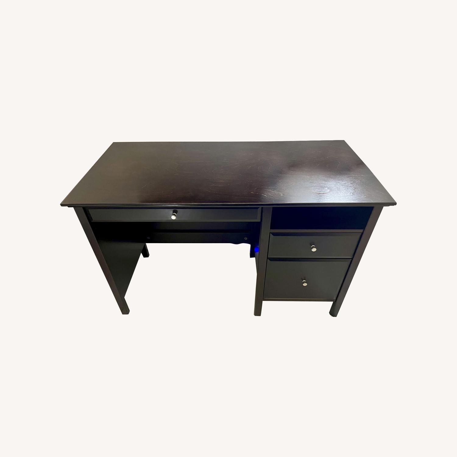 Sturdy Wood Desk with Ample Storage - image-0