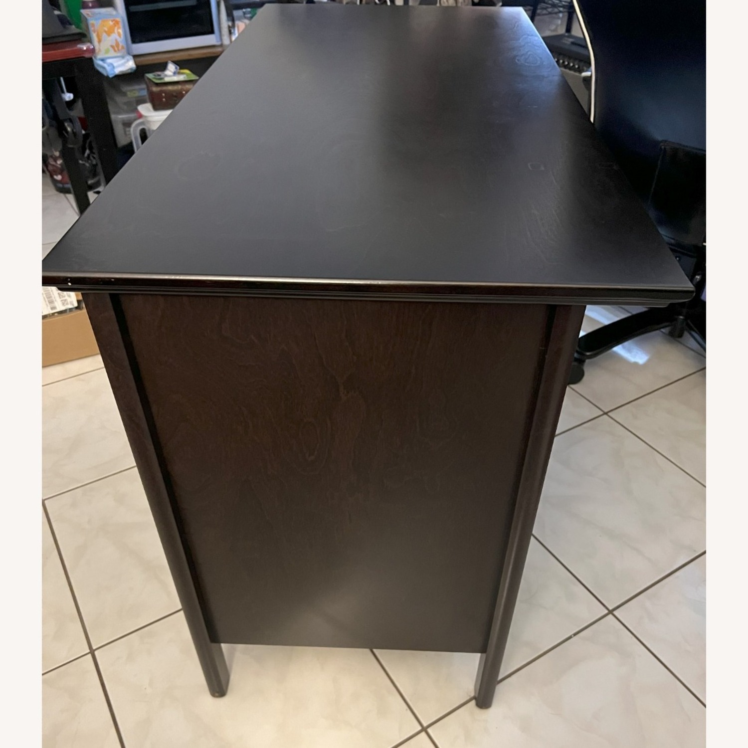 Sturdy Wood Desk with Ample Storage - image-2
